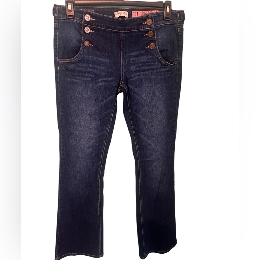 Indigo Rein Jeans No Zipper, Only Buttons size 13